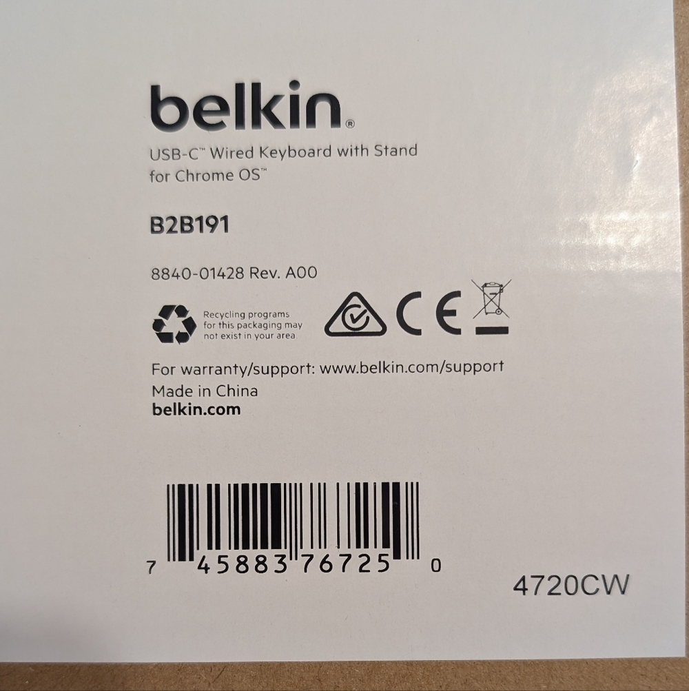 NWB Belkin USB C Connector Keyboard and Stand For Chrome OS - Picture 6 of 6
